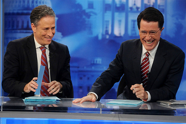 Jon-Stewart-Stephen-Colbert-by-Brad-Barket-Getty Jon-Stewart-Stephen-Colbert-by-Brad-Barket-Getty