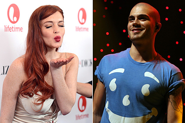 Lindsay Lohan Max George the Wanted Lindsay Lohan Max George the Wanted