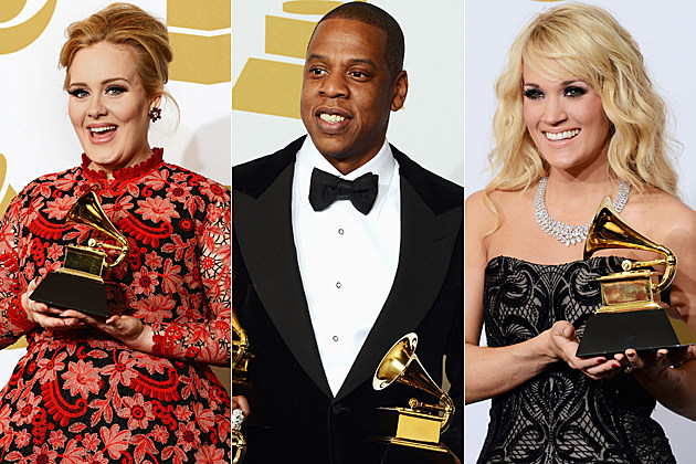 Adele Jay-Z Carrie Underwood Adele Jay-Z Carrie Underwood