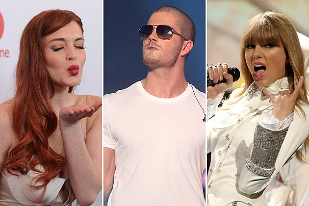 Lindsay Lohan Max George Taylor Swift Lindsay Lohan Max George Taylor Swift