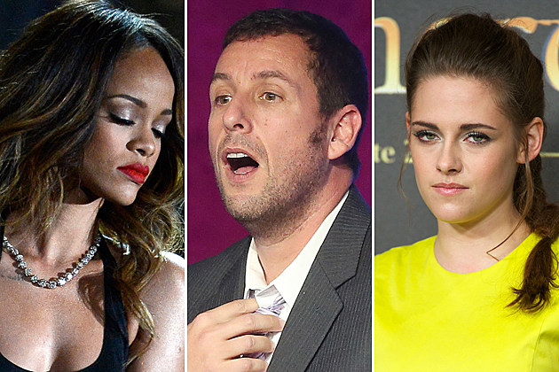 Razzies Rihanna Adam Sandler Kristen Stewart Razzies Rihanna Adam Sandler Kristen Stewart