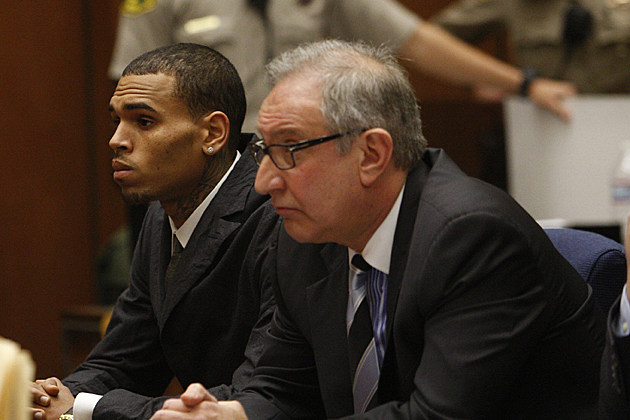 Chris Brown and Mark Geragos in Court Chris Brown and Mark Geragos in Court