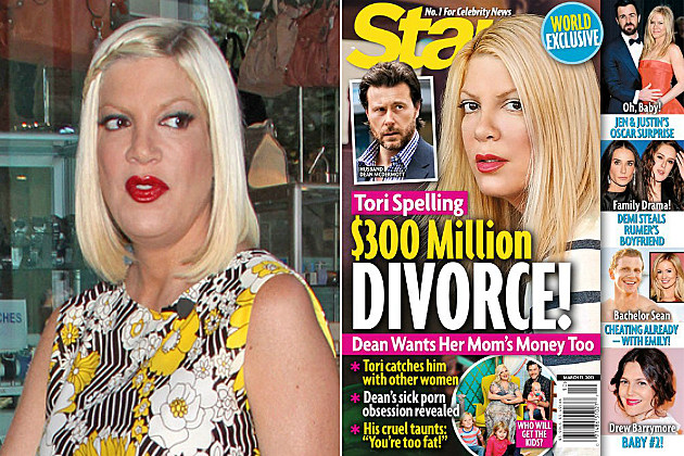 Tori Spelling is all kinds of mad at Star Magazine for telling her kids she's getting divorced. Tori Spelling is all kinds of mad at Star Magazine for telling her kids she's getting divorced.