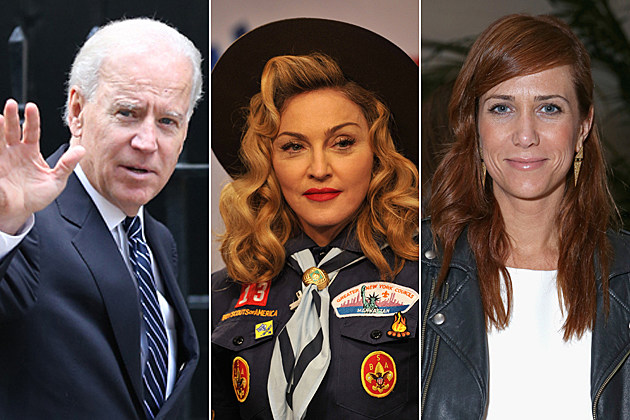 Joe Biden Madonna Kristen Wiig Joe Biden Madonna Kristen Wiig