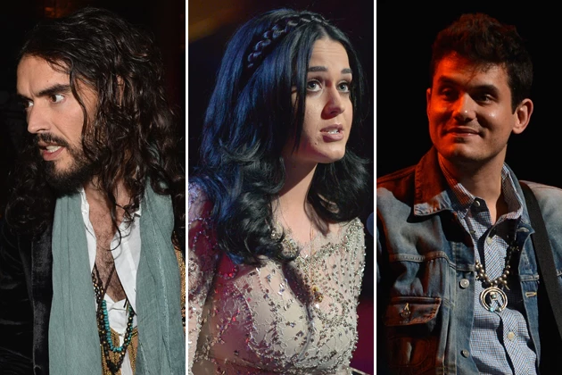Russell Brand Katy Perry John Mayer Getty Russell Brand Katy Perry John Mayer Getty