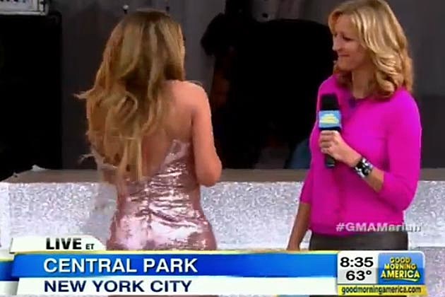 Mariah Carey Split Dress GMA Mariah Carey Split Dress GMA