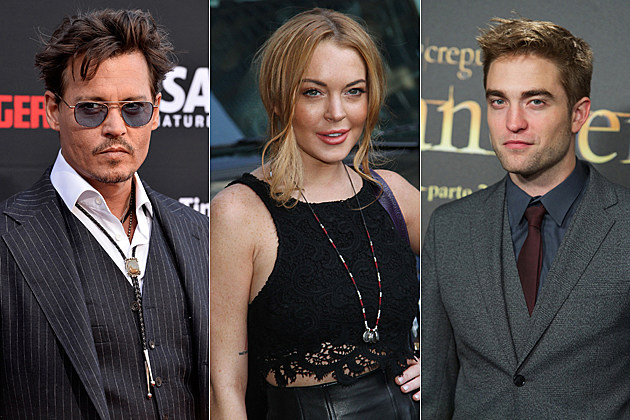 Johnny Depp Lindsay Lohan Robert Pattinson Johnny Depp Lindsay Lohan Robert Pattinson